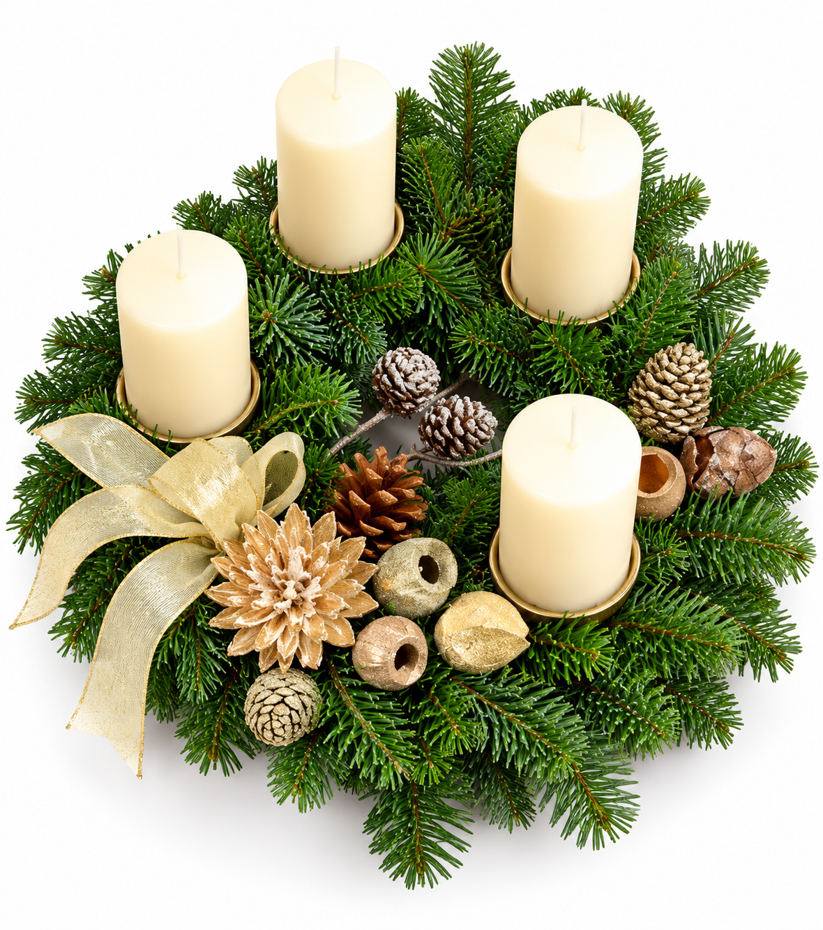 21001 Advent w candles white