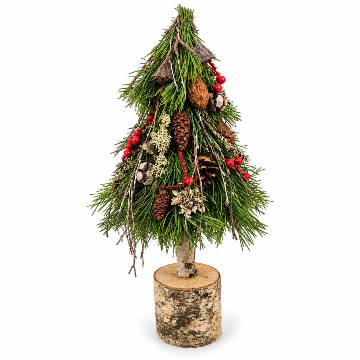 Rustic Natural Christmas Tree Ornament