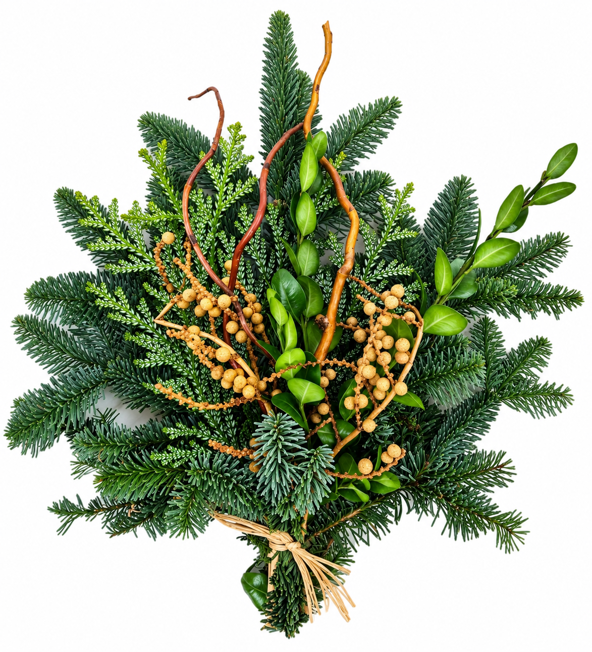 Evergreen Holiday Foliage Bouquet