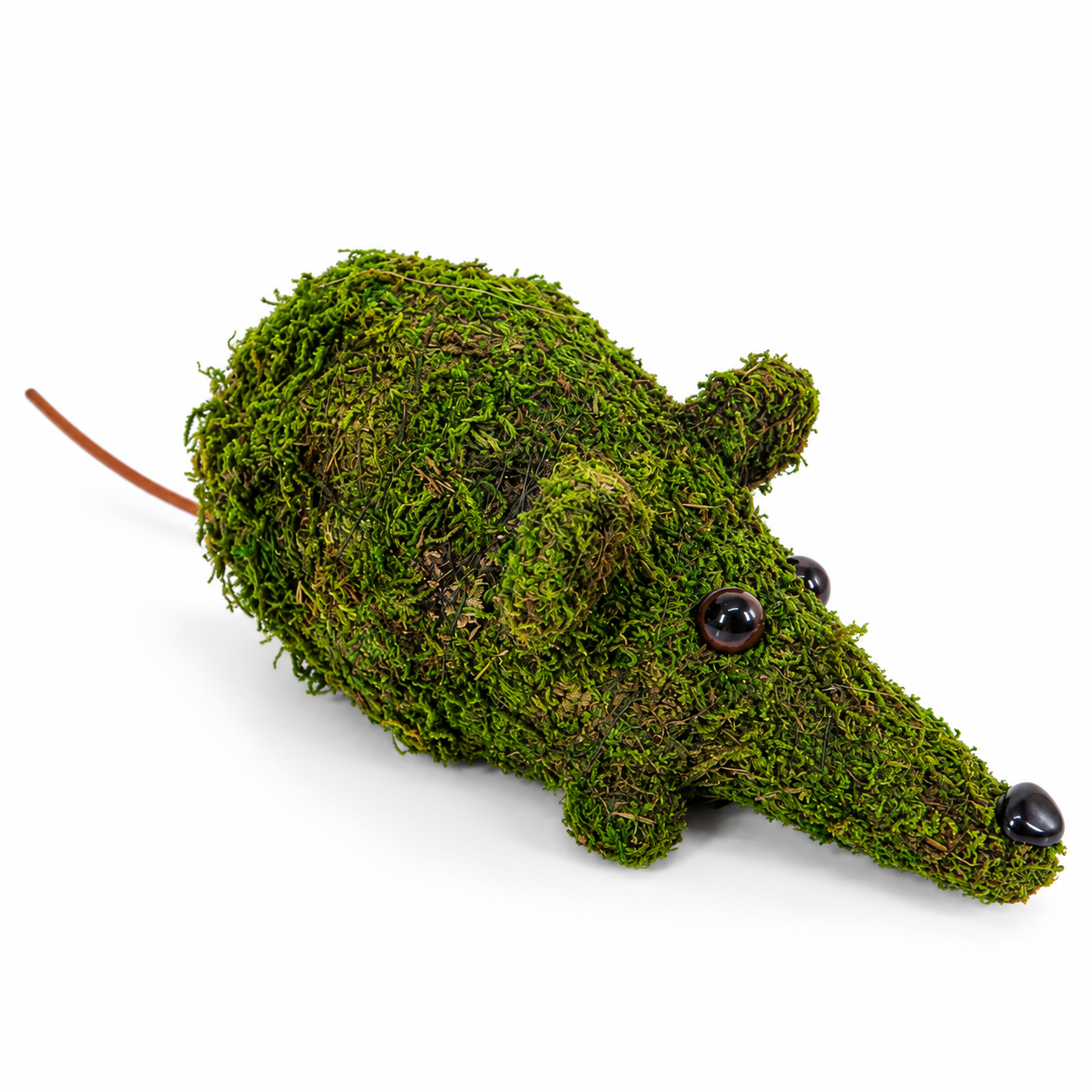 Mossy Mouse Sculpture on White