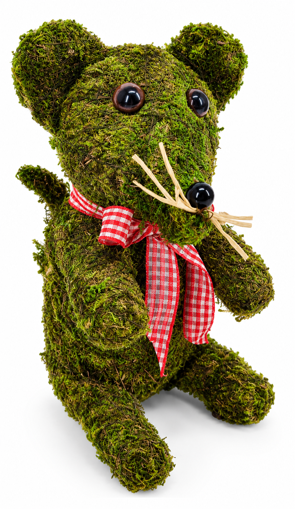 Mossy Mouse with Gingham Bow